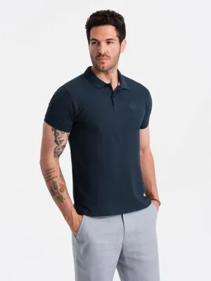 Italian Style - Poloshirt Heren - Korte Mouw - Navy - Italianstyle Italian Style - Poloshirt Heren - Korte Mouw - Navy - Italianstyle
