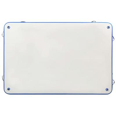 VidaXL Vlot opblaasbaar 200x150x15 cm blauw en wit