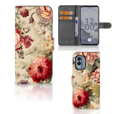 Hoesje voor Nokia X30 Bloemen Hoesje voor Nokia X30 Bloemen