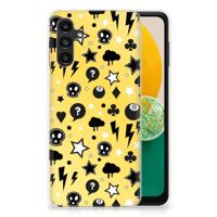 Silicone Back Case Samsung Galaxy A13 | A04s Punk Geel - thumbnail