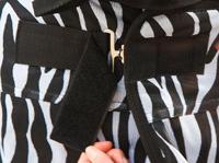 Vliegdeken Zebra incl. nekdeel 195cm - thumbnail