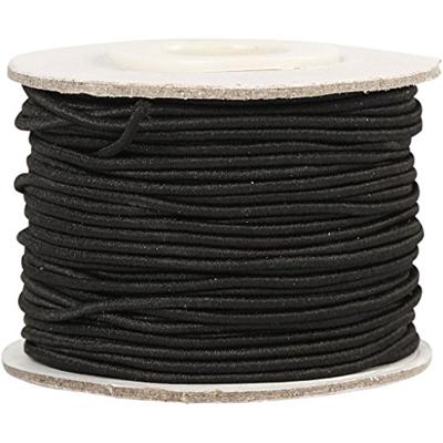 Creativ Company Elastiek dikte 1mm zwart, 25m