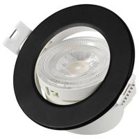 Sygonix SY-6418012 LED-inbouwlamp Set van 3 stuks LED LED 5.5 W Zwart - thumbnail
