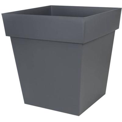 EDA Toscane vierkante pot - 50 cm - 87 L - Antracietgrijs