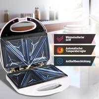 Clatronic ST 3477 sandwich maker 750 W Wit - thumbnail