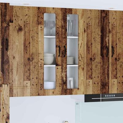 Keukenkast met plank Oudhout 60 x 31 x 100 cm Bewerkt hout