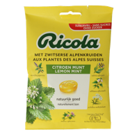 Ricola Citroen munt suikervrij 75 Gram - thumbnail