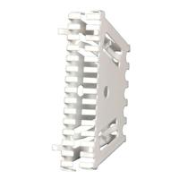 Stootvoegrooster Bijenbekje rvs 50mm RAL9010 zuiverwit - thumbnail