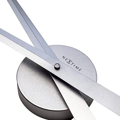 NeXtime ne-2269zi wandklok dia. 85 cm, aluminium, zilver, hands