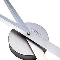 NeXtime ne-2269zi wandklok dia. 85 cm, aluminium, zilver, hands - thumbnail
