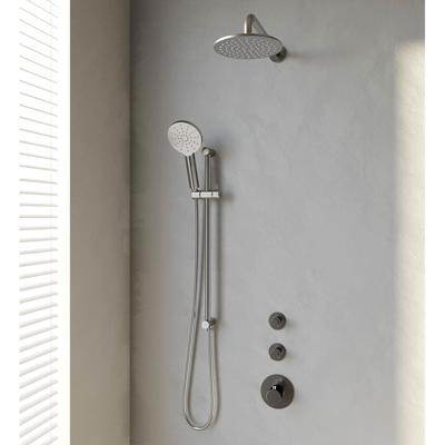 BRAUER Brushed Edition regendouche SET 21 met gebogen muurarm en 3-standen handdouche