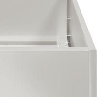 Plantenbak 80x80x30 cm roestvrij staal - thumbnail