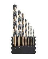 DeWalt Accessoires Houder + Black & Gold ronde schacht metaalboren | 7 stuks | 3 mm, 4 mm, 5 mm, 6 mm, 8 mm, 10 mm, 12 mm - DT70829-QZ - thumbnail