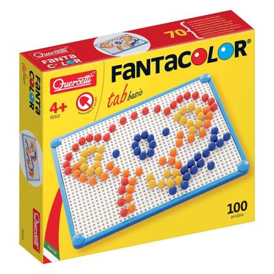 Quercetti insteek mozaïek, 100 pins Quercetti insteek mozaïek, 100 pins