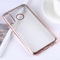 Ultradunne galvaniseren zachte TPU beschermende back cover Case voor Huawei P30 Lite (Rose goud) - thumbnail
