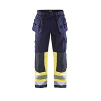 Blåkläder Multinorm werkbroek 14791514 | Marine/High-Vis Geel | Maat 58 - 7330509551721 - thumbnail