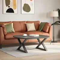 Salontafelpoten 2 st 70x(42-43,3) cm staal antraciet - thumbnail