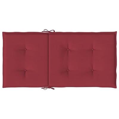 VidaXL Tuinstoelkussens 2 st 100x50x3 cm oxford stof wijnrood
