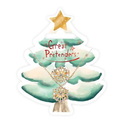Great Pretenders Snowflake ketting en ring set - 2st.