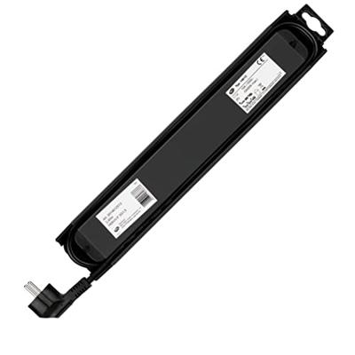 REV 0014612513 Stekkerdoos met schakelaar 6-voudig Zwart Randaarde stekker 1 stuk(s)