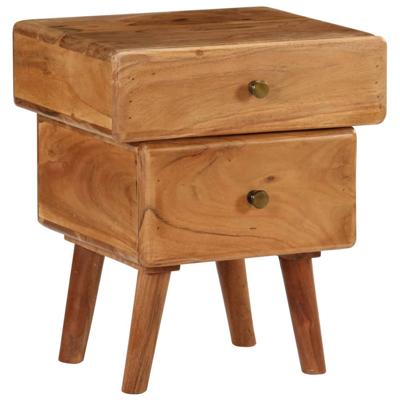 vidaXL Nachtkastje 40x35x49 cm massief acaciahout