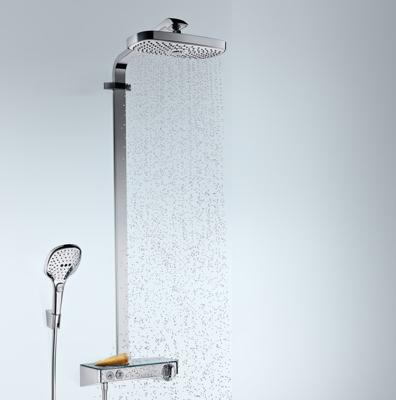 Hansgrohe Raindance Select E Showerpipe 300 2jet met ShowerTablet Select 300, wit/chroom