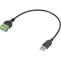 Renkforce USB 2.0 Adapterkabel [1x USB-A 2.0 stekker - 1x Klemverbinding] RF-6443966 30 cm PVC-mantel - thumbnail