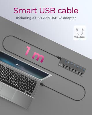 ICY BOX-HUB1701-C3 7 port USB 3.0 Type-A Hub