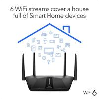 NETGEAR Nighthawk AX5400 draadloze router Gigabit Ethernet Dual-band (2.4 GHz / 5 GHz) Zwart - thumbnail
