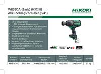 Hikoki WR36DA W2Z ACCU MOERAANZETTER 3/4" MV-EX HSC - WR36DAW2Z - thumbnail