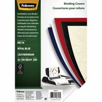 Voorblad fellowes a4 lederlook royal blauw - thumbnail
