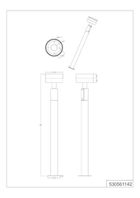 Trio Design tuinlampMackenzie antraciet 95cm - 430561142