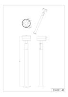 Trio Design tuinlampMackenzie antraciet 95cm - 430561142 - thumbnail