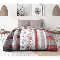 Microvezel beddengoedset - HOME LINGE PASSION - SHIZUOKA - Overtrek 220 x 240 cm + 2 kussenslopen 63 x 63 cm - Blauw - thumbnail