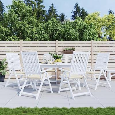 VidaXL Tuinstoelkussens 6 st 50x50x3 cm oxford stof crèmekleurig VidaXL Tuinstoelkussens 6 st 50x50x3 cm oxford stof crèmekleurig