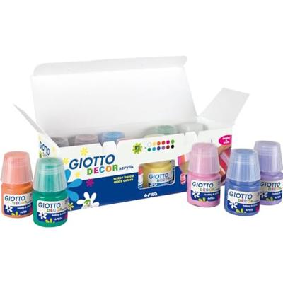 Tempera Giotto Decor Multicolour 12 Onderdelen 25 ml (12 Stuks)