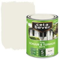 Cetabever Schuur en Tuinhuis Beits Dekkend Zijdeglans - RAL 9010 - 0,75 liter - thumbnail