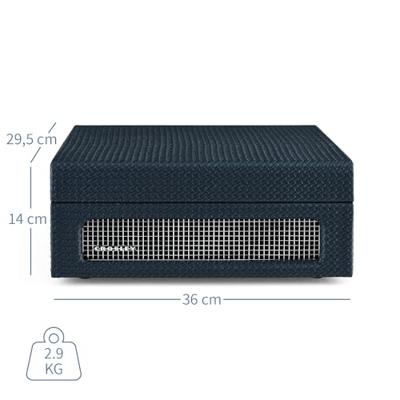 Crosley Voyager Draagbare Bluetooth-platenspeler, marineblauw