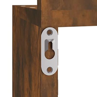Hoekwandschap 20x20x127,5 cm bewerkt hout gerookt eikenkleurig Hoekwandschap 20x20x127,5 cm bewerkt hout gerookt eikenkleurig