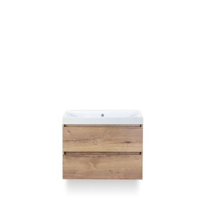Maxx XL Badmeubelset 80 cm - Natuur Eiken - Wastafel Just Zonder kraangat