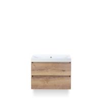 Maxx XL Badmeubelset 80 cm - Natuur Eiken - Wastafel Just Zonder kraangat - thumbnail