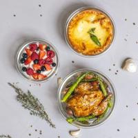Sareva Glazen Vershoudbakjes - To Go - met Deksels - Ovenschalen - Cook & Fresh - 3 delig - thumbnail