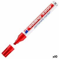 Permanente markeerstift Edding 3300 Rood (10 Stuks) - thumbnail