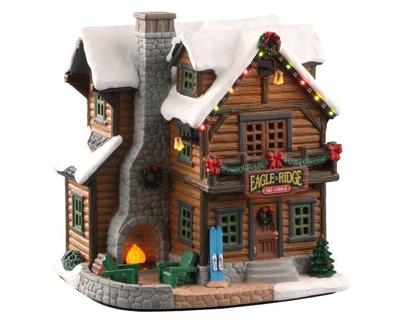 Lemax eagle ridge ski lodge verlicht kersthuisje Vail Village 2020