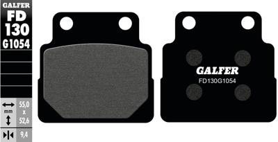 GALFER remblokken "fd130" brake pad fd130 g1054 organic