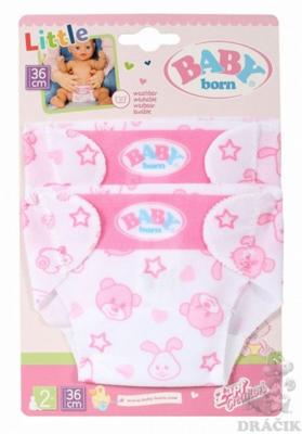 Baby Born Little Luiers 2 Stuks Roze/Wit