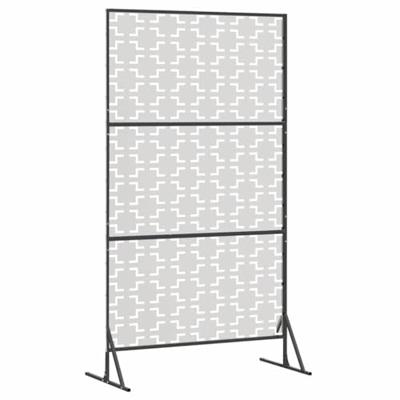 VidaXL Privacyscherm grijs 100 x 50 x 180 cm staal