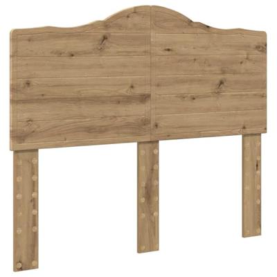 Bedframe met hoofdeinde Artisan Eiken 135 x 190 cm Bewerkt hout