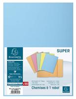 Dossiermap Exacompta Super 160gr 1klep lichtblauw - thumbnail
