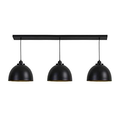 Light & Living Hanglamp 'Kylie' 3-Lamps, mat zwart-goud Light & Living Hanglamp 'Kylie' 3-Lamps, mat zwart-goud